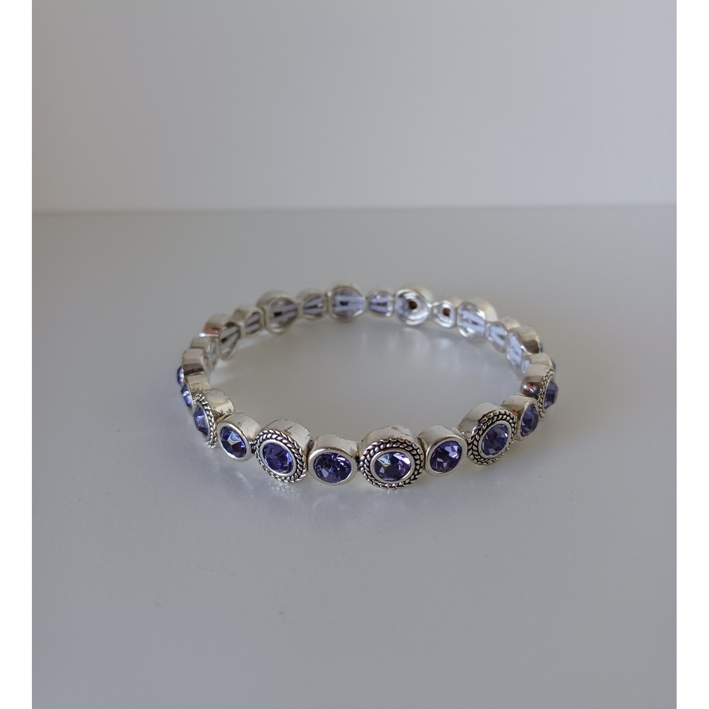 Purple And Silver Costume Bracelet Jewelry Women Accessories